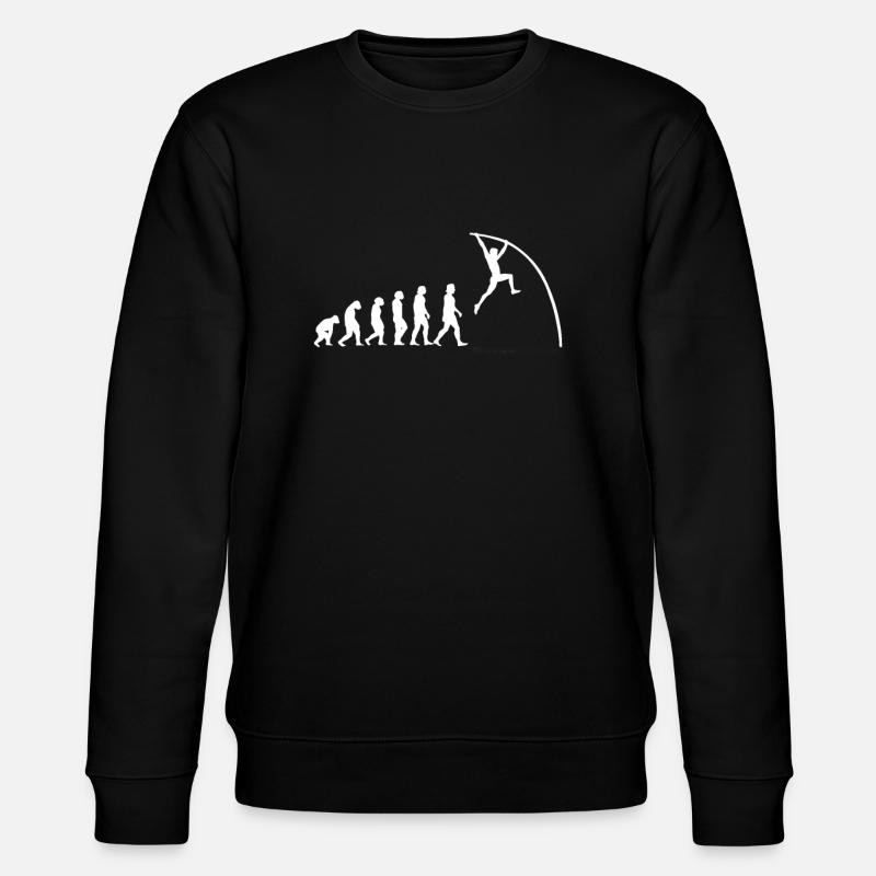 Pole Vaulting Evolution - Stanley/Stella CHANGER Unisex Organic Sweatshirt - black