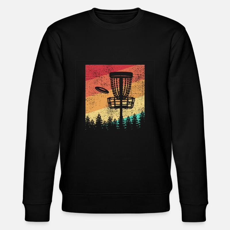 Disc Golf Retro - Stanley/Stella CHANGER Unisex Organic Sweatshirt - black