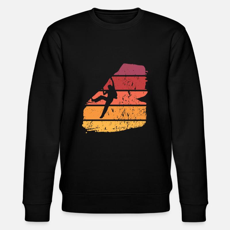 Klettern Freiklettern - Stanley/Stella Unisex Bio-Sweatshirt CHANGER  - Schwarz