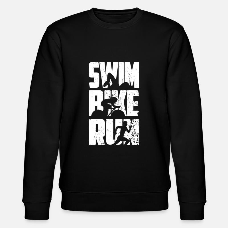 Triathlon Triathlet - Stanley/Stella Unisex Bio-Sweatshirt CHANGER  - Schwarz