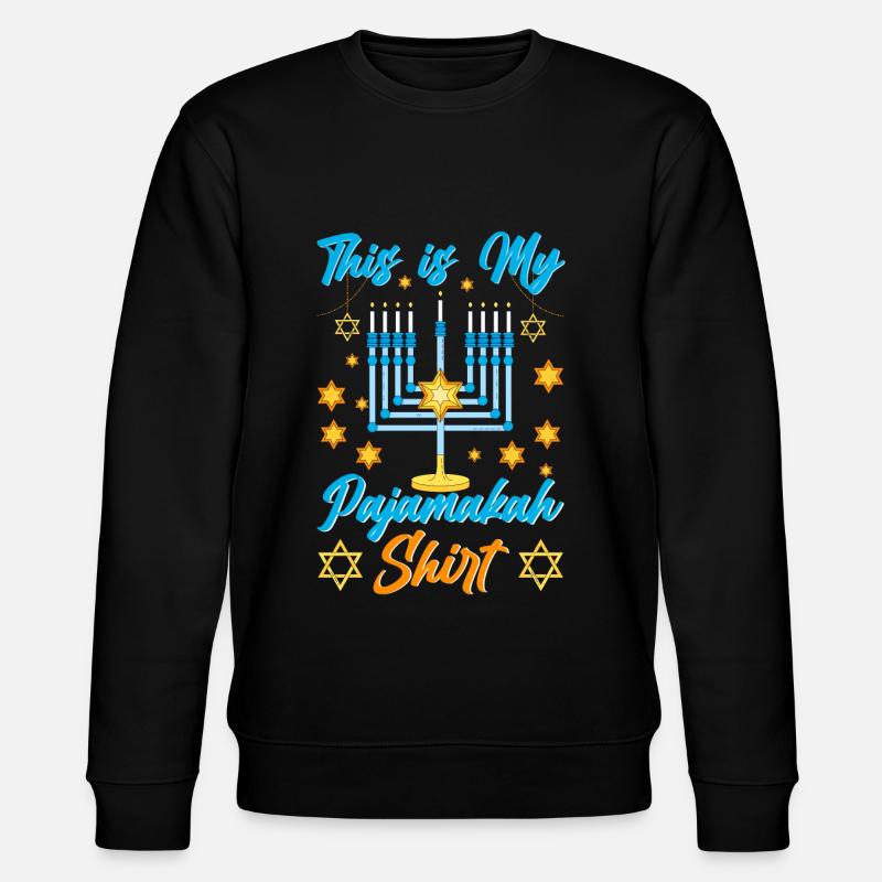 Hanoukka Hanoukka Dreidel Latkes Hanoukka - Sweat bio CHANGER Stanley/Stella Unisexe - noir