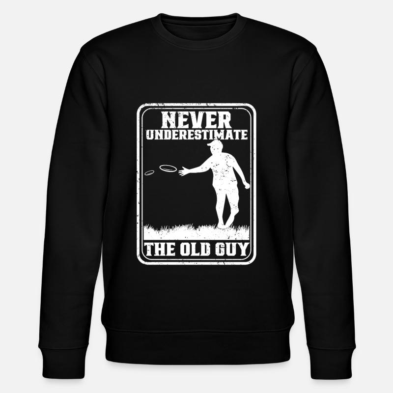 Frisbee Player - Stanley/Stella CHANGER Unisex Organic Sweatshirt - black