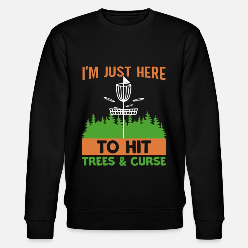 Disc Golf Player Frisbee Player - Stanley/Stella CHANGER Unisex Organic Sweatshirt - black