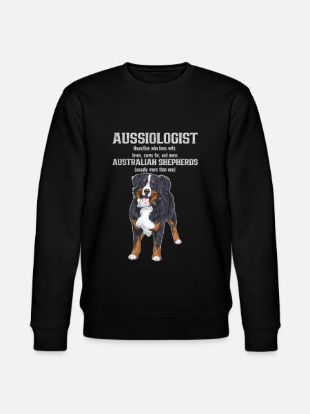 Australian Shepherd Dog - Stanley/Stella CHANGER Unisex Organic Sweatshirt - black