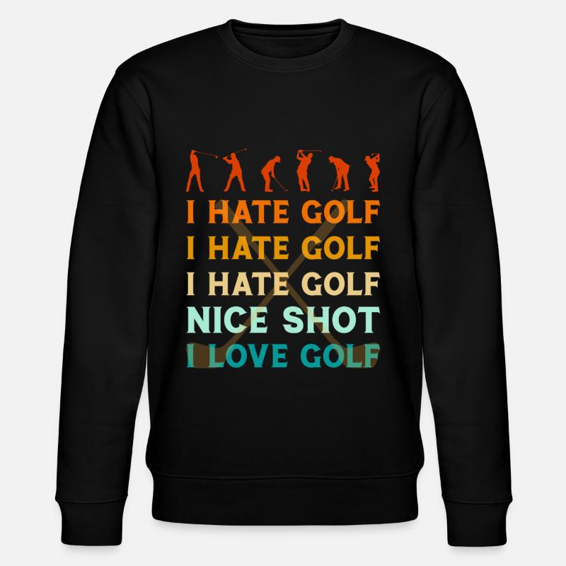 Golf Golfing - Stanley/Stella CHANGER Unisex Organic Sweatshirt - black
