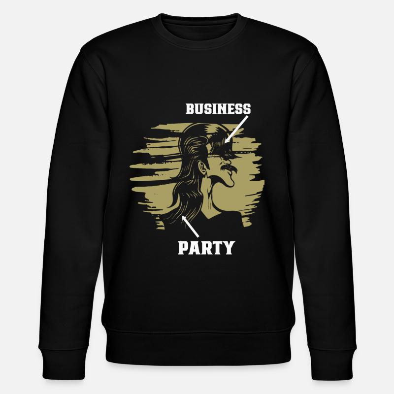 Mullet Coiffure Vokuhila Coiffure - Sweat bio CHANGER Stanley/Stella Unisexe - noir