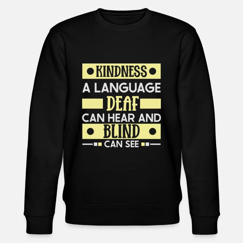 Blind Blindheit Awareness Sehbehinderung - Stanley/Stella Unisex Bio-Sweatshirt CHANGER - Schwarz