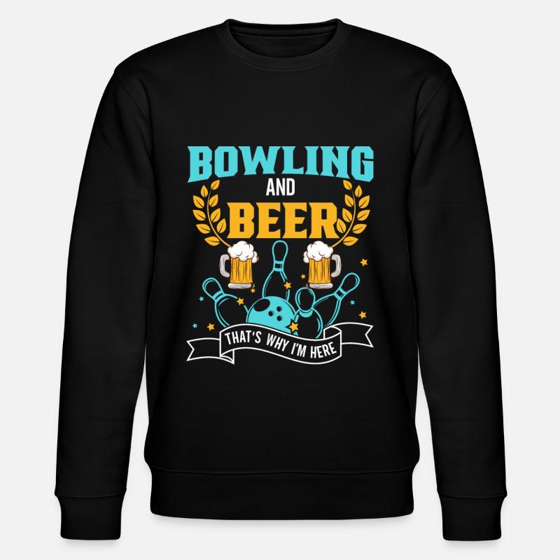 Bowling Skittles Bowler Bowling Club - Sweat bio CHANGER Stanley/Stella Unisexe - noir