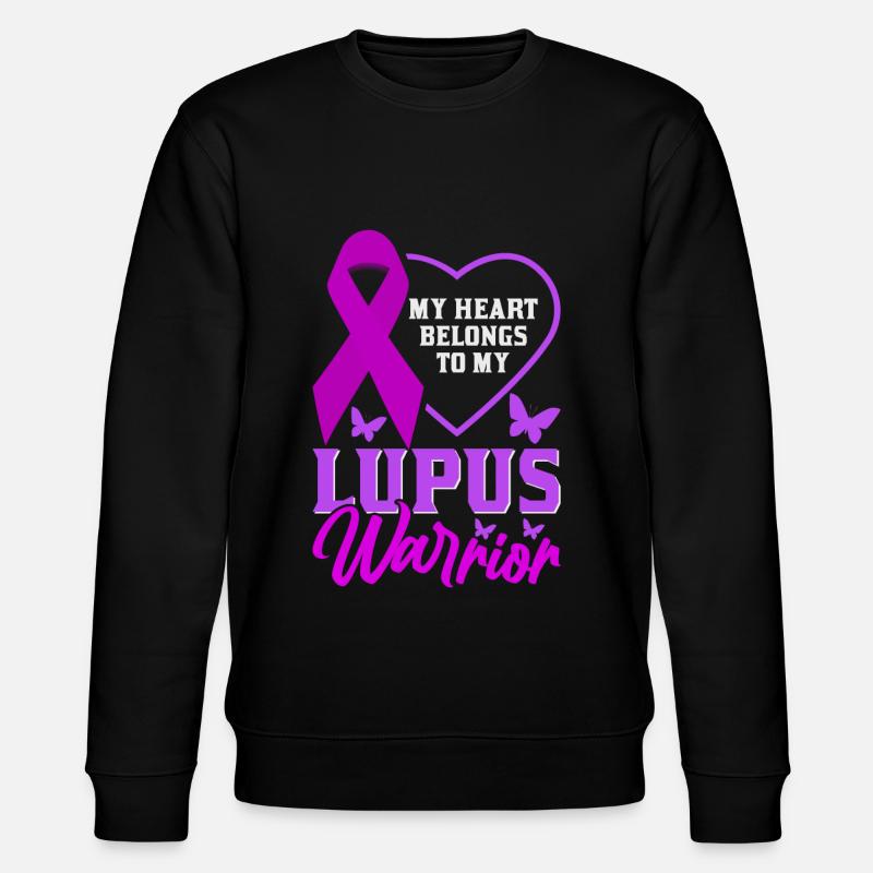 Lupus Bewusstseins Monat - Stanley/Stella Unisex Bio-Sweatshirt CHANGER  - Schwarz