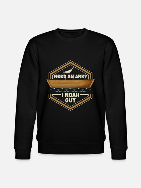 Noah's Ark Christian Joke - Stanley/Stella CHANGER Unisex Organic Sweatshirt - black