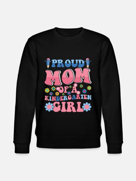 ¡Orgullosa madre de una niña de jardín de infantes! Hija - Sudadera ecológica unisex CHANGER de Stanley/Stella - negro