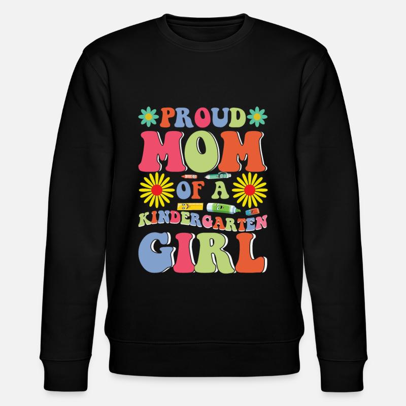 Stolze Mutter eines Kindergartenmädchens! Tochter - Stanley/Stella Unisex Bio-Sweatshirt CHANGER  - Schwarz