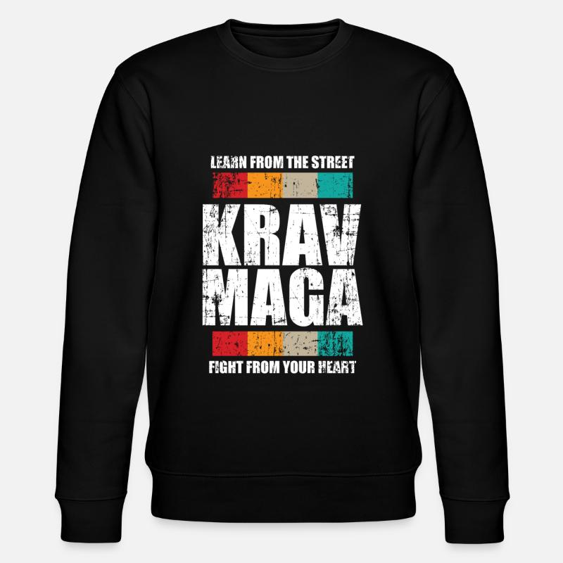 Krav Maga Disziplin Geschenk - Stanley/Stella Unisex Bio-Sweatshirt CHANGER - Schwarz