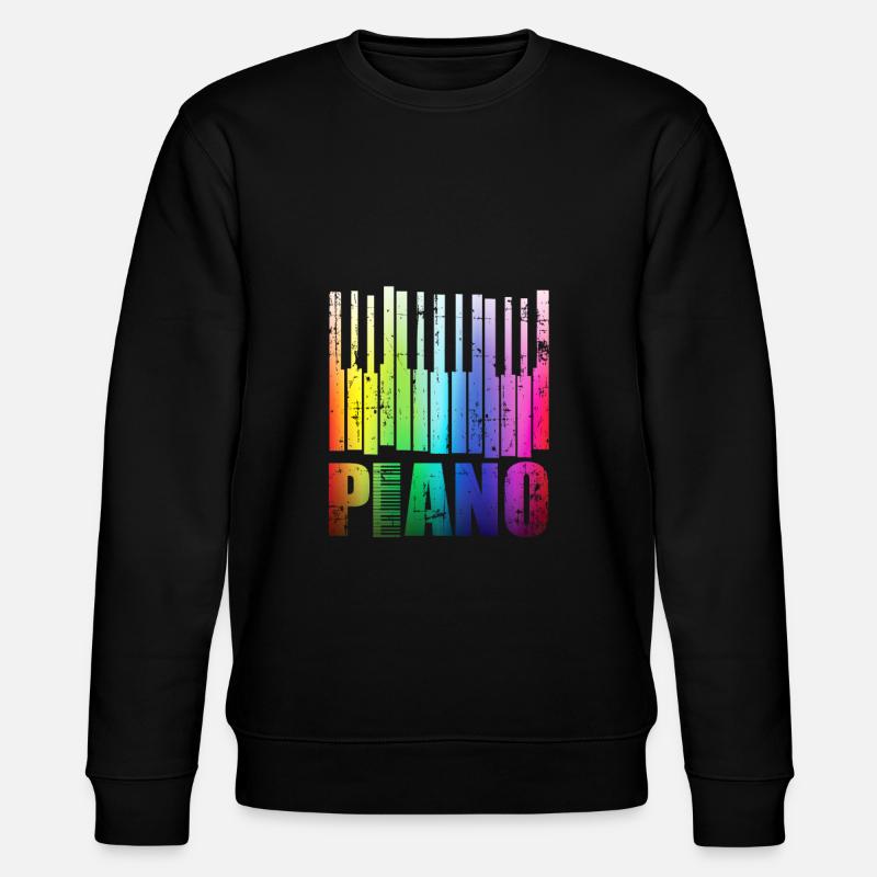 piano - Sweat bio CHANGER Stanley/Stella Unisexe - noir