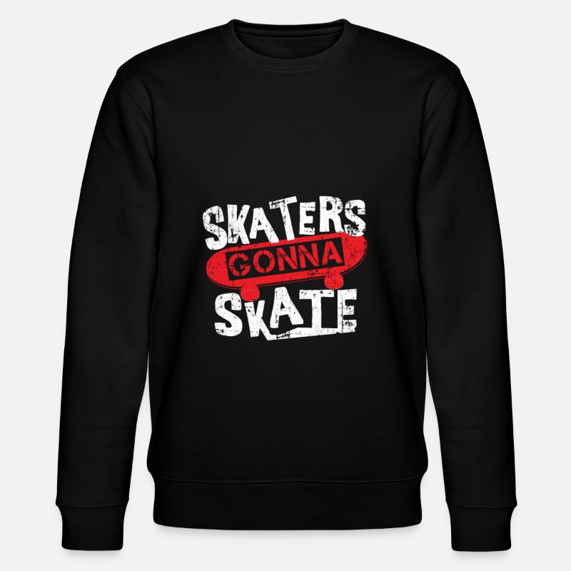 skateboard - Stanley/Stella CHANGER Unisex Organic Sweatshirt - black