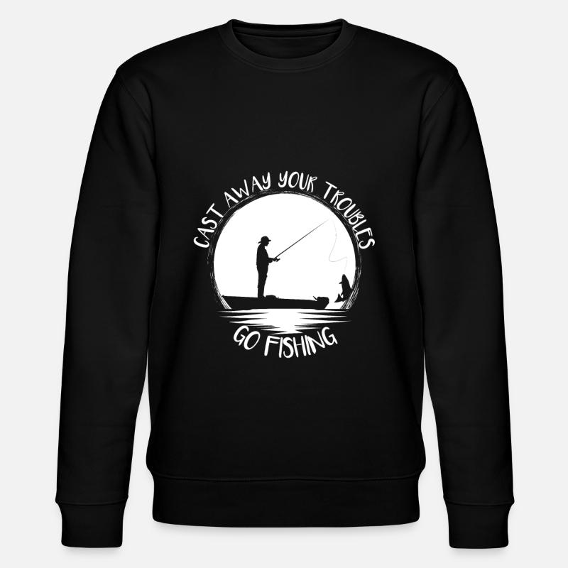 Fischen - Stanley/Stella Unisex Bio-Sweatshirt CHANGER  - Schwarz