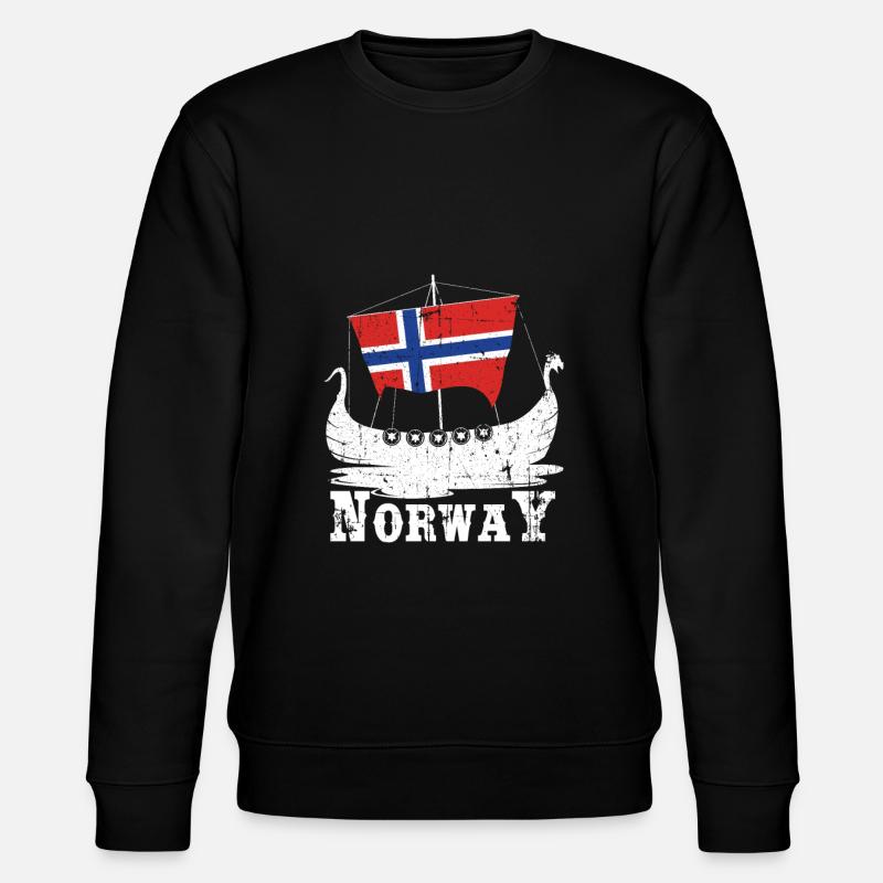 Norvège bateau vikings - Sweat bio CHANGER Stanley/Stella Unisexe - noir