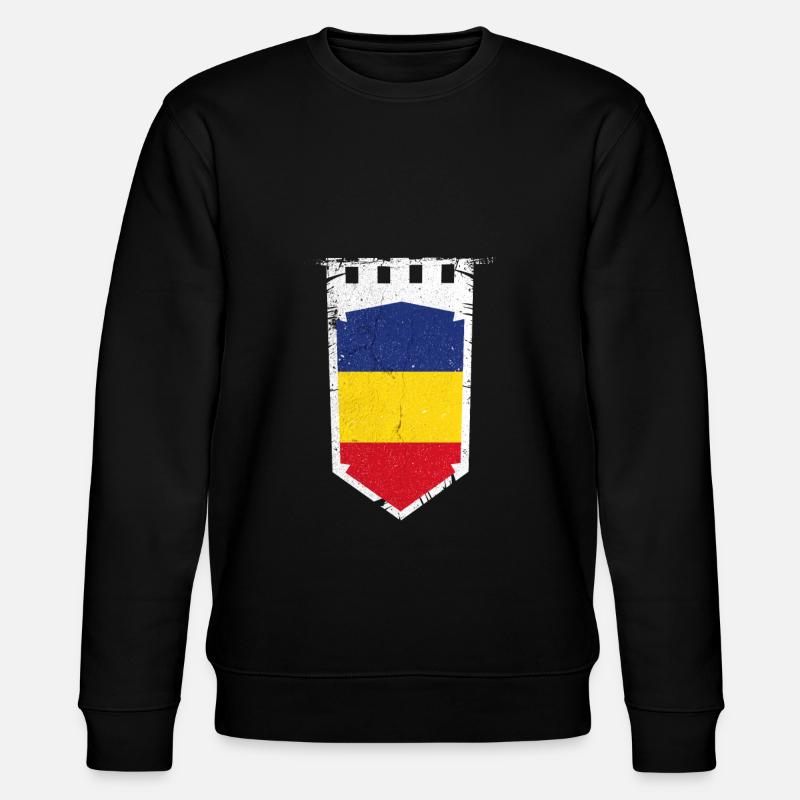 Armoiries de Roumanie Bucarest - Sweat bio CHANGER Stanley/Stella Unisexe - noir