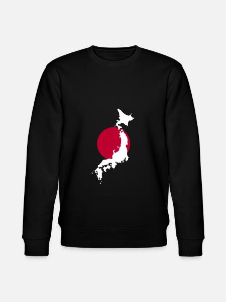 Japan map gift - Stanley/Stella CHANGER Unisex Organic Sweatshirt - black
