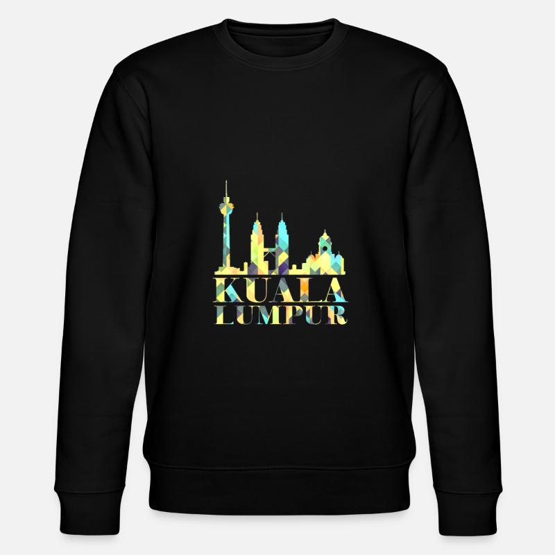 Kuala Lumpur Malaysia Geschenk - Stanley/Stella Unisex Bio-Sweatshirt CHANGER  - Schwarz