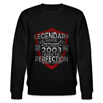 Édition Limitée 20ème Anniversaire - Millésime 2003 - Sweat bio CHANGER Stanley/Stella Unisexe - noir - Devant - Nik (191cm) & Marisol (170cm)