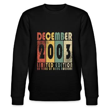 Dezember 2003 Special Edition - Stanley/Stella Unisex Bio-Sweatshirt CHANGER  - Schwarz - Vorne - Nik (191cm) & Marisol (170cm)