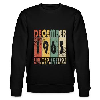 Dezember 1963 - 1963 Dezember - Stanley/Stella Unisex Bio-Sweatshirt CHANGER  - Schwarz - Vorne - Nik (191cm) & Marisol (170cm)