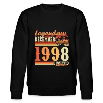 25e anniversaire 25 ans décembre 1998 - Sweat bio CHANGER Stanley/Stella Unisexe - noir - Devant - Nik (191cm) & Marisol (170cm)