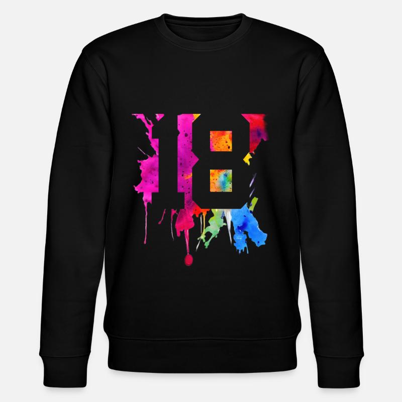 18 ANS 18E ANNIVERSAIRE - Sweat bio CHANGER Stanley/Stella Unisexe - noir