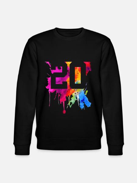20 YEARS 20TH BIRTHDAY - Stanley/Stella CHANGER Unisex Organic Sweatshirt - black