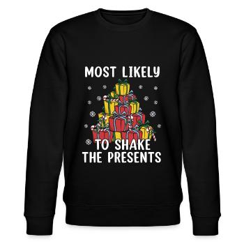 Family Christmas 2023 - Stanley/Stella Unisex Bio-Sweatshirt CHANGER  - Schwarz - Vorne - Nik (191cm) & Marisol (170cm)