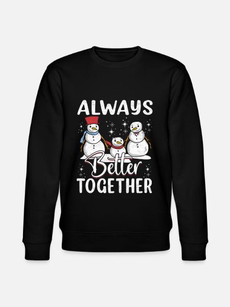 Family Christmas Crew - Stanley/Stella Unisex Bio-Sweatshirt CHANGER - Schwarz