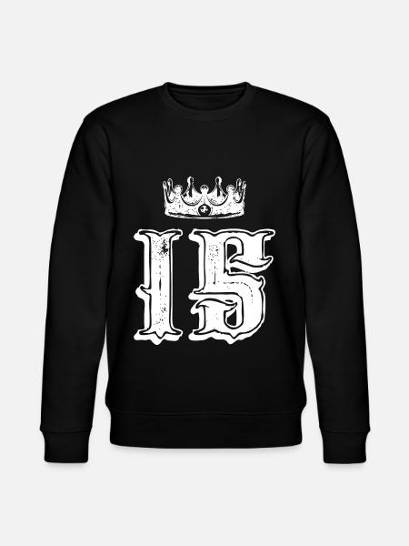 15 Couronne numérique - Sweat bio CHANGER Stanley/Stella Unisexe - noir