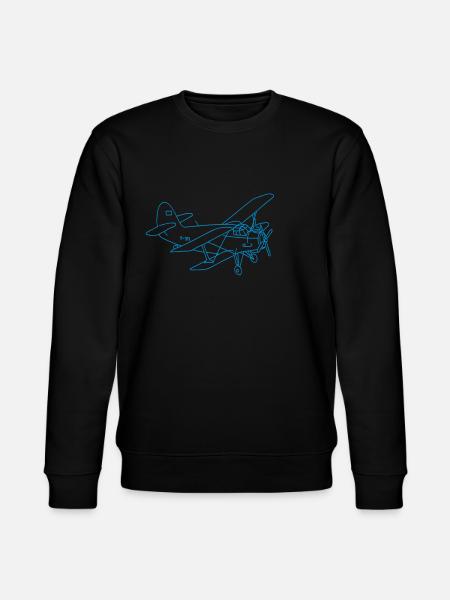 Biplane - Stanley/Stella CHANGER Unisex Organic Sweatshirt - black