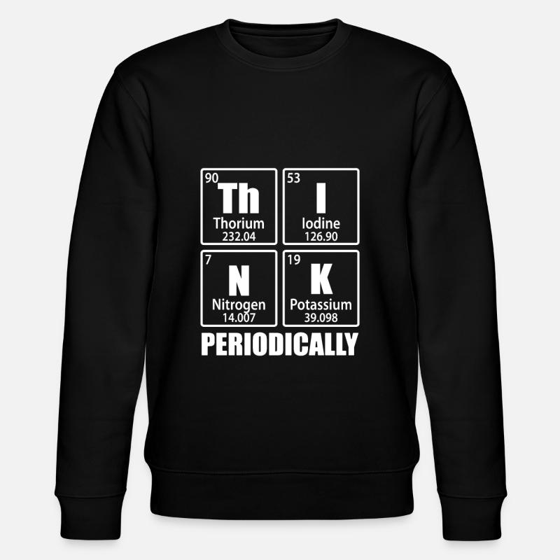 Periodisch denken - Elemente des Periodensystems - Stanley/Stella Unisex Bio-Sweatshirt CHANGER - Schwarz