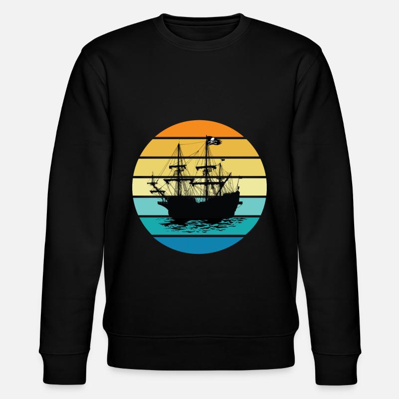 Bateau pirate - Sweat bio CHANGER Stanley/Stella Unisexe - noir