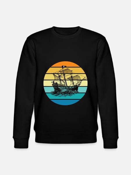 Pirate Ship - Stanley/Stella CHANGER Unisex Organic Sweatshirt - black