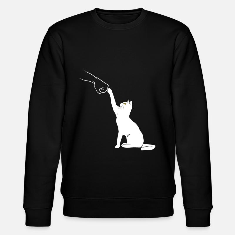 Katzenfauststoß - Stanley/Stella Unisex Bio-Sweatshirt CHANGER  - Schwarz