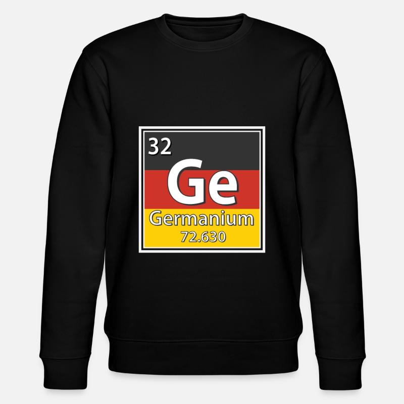 Germanium Element Periodic Table - Stanley/Stella CHANGER Unisex Organic Sweatshirt - black