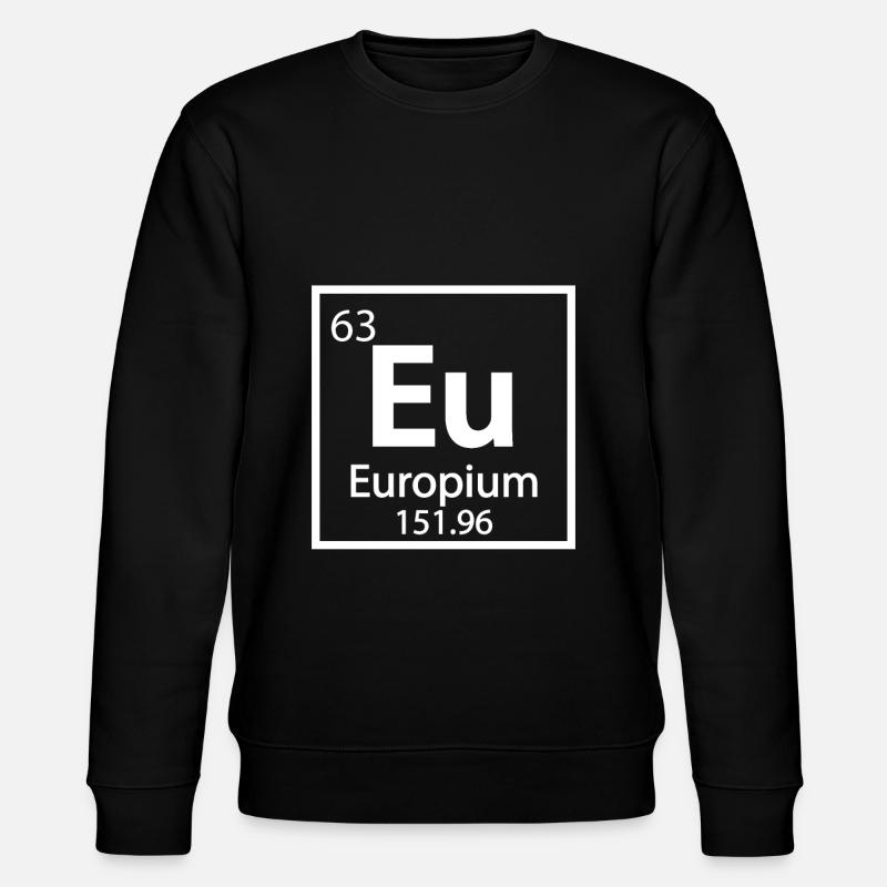 Periodensystem der Europium-Elemente - Stanley/Stella Unisex Bio-Sweatshirt CHANGER  - Schwarz