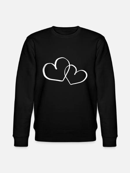 Heart Symbol - Stanley/Stella CHANGER Unisex Organic Sweatshirt - black