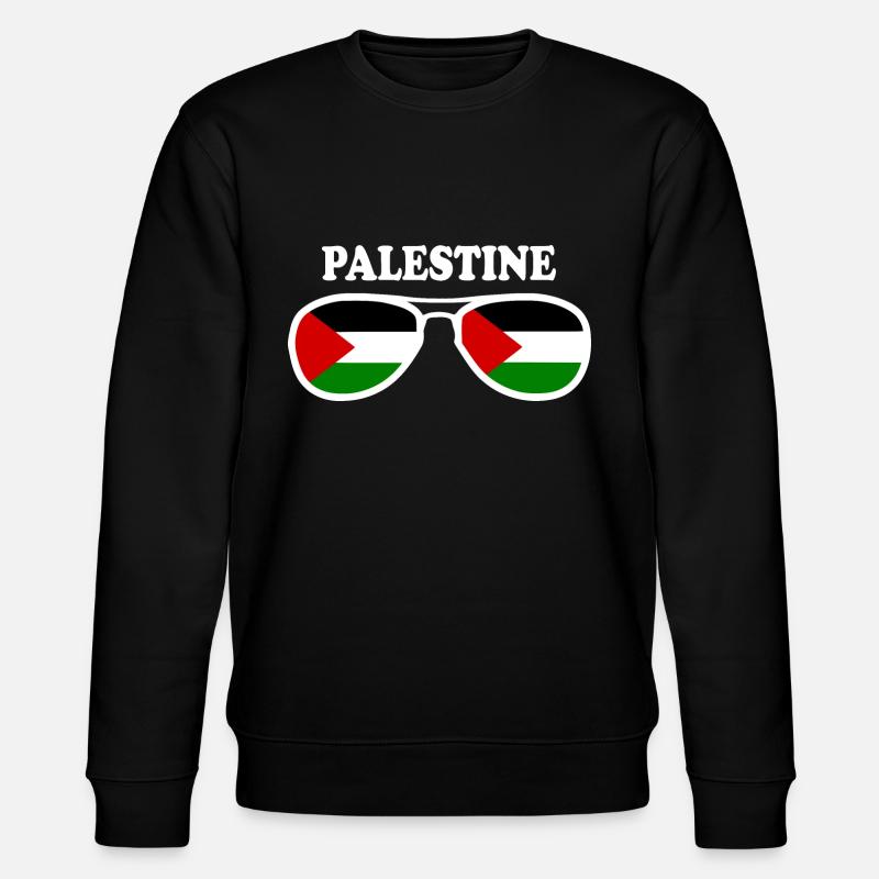 Palestina - Stanley/Stella CHANGER økologisk unisex-sweatshirt - svart