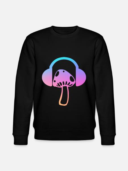 Psytrance Festival Gift - Stanley/Stella CHANGER Unisex Organic Sweatshirt - black