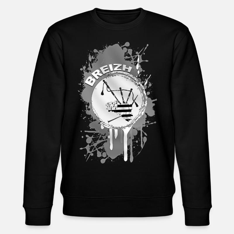 Breizh Bagpipe - Sweat bio CHANGER Stanley/Stella Unisexe - noir