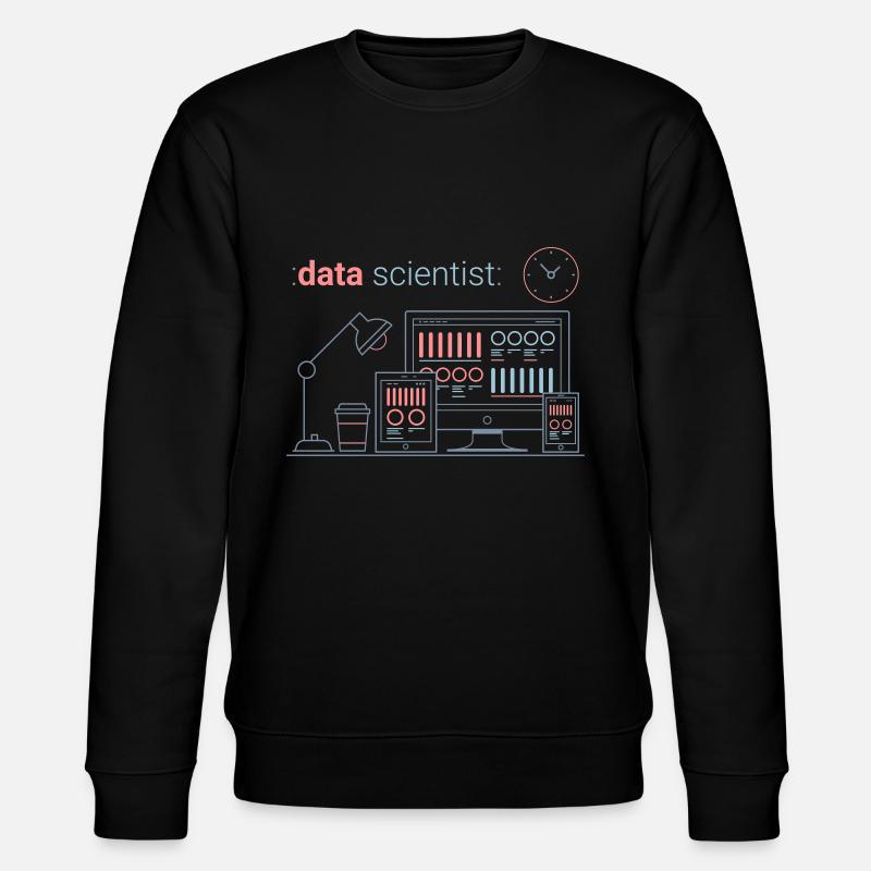 ZAZdesign® Data Scientist | Job Visualisation - Stanley/Stella Unisex Bio-Sweatshirt CHANGER  - Schwarz