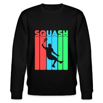 squash - Stanley/Stella CHANGER Unisex Organic Sweatshirt - black - Front - Nik (191cm) & Marisol (170cm)