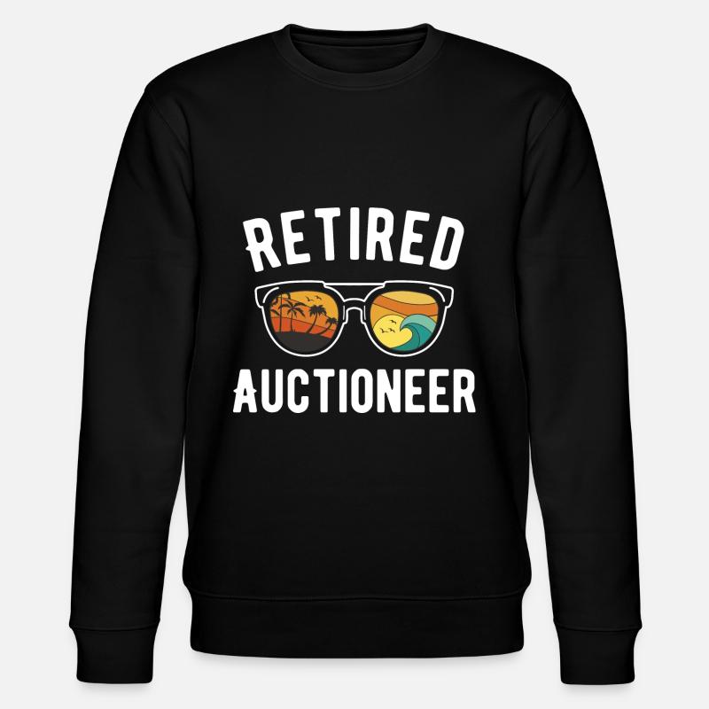 Retired auctioneer Beach Getaway - Stanley/Stella CHANGER Unisex Organic Sweatshirt - black