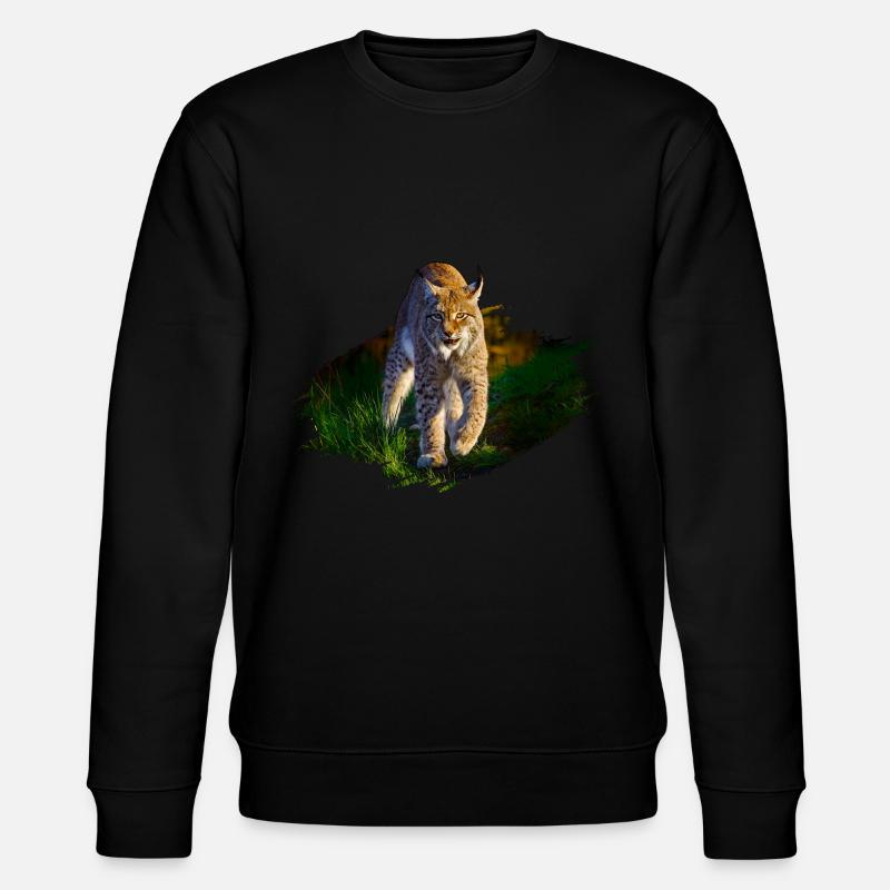 Luchs - Stanley/Stella Unisex Bio-Sweatshirt CHANGER  - Schwarz