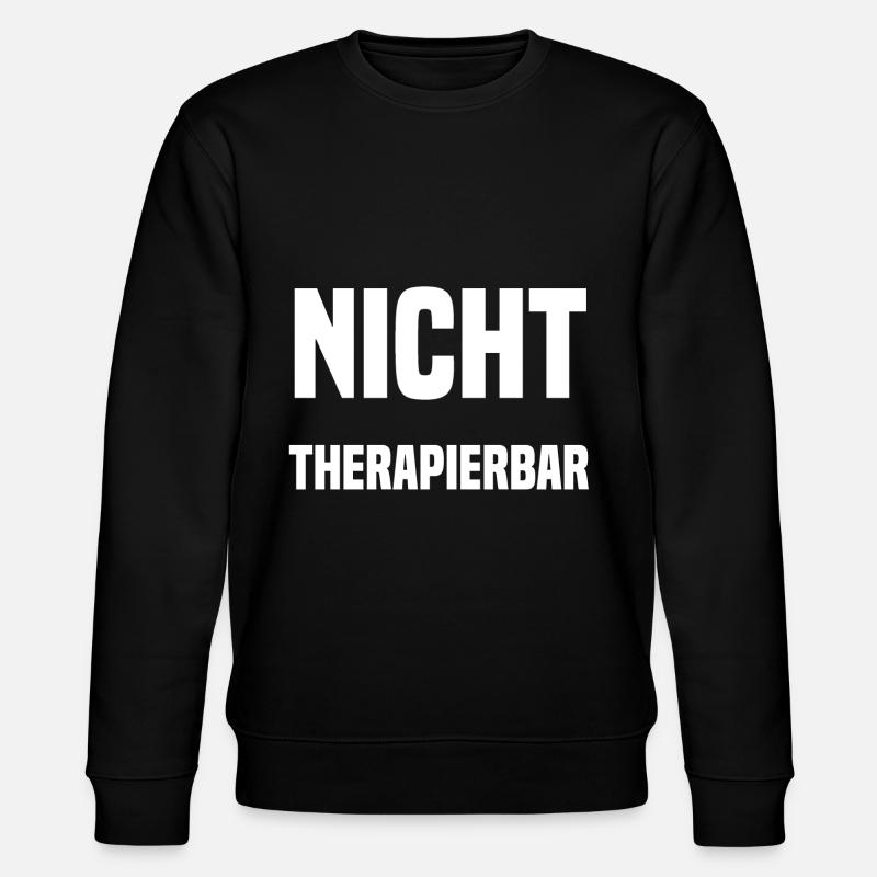 nicht therapierbar - Stanley/Stella Unisex Bio-Sweatshirt CHANGER - Schwarz