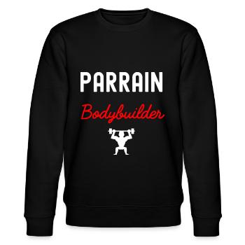 parrain BODYBUILDER - Sweat bio CHANGER Stanley/Stella Unisexe - noir - Devant - Nik (191cm) & Marisol (170cm)
